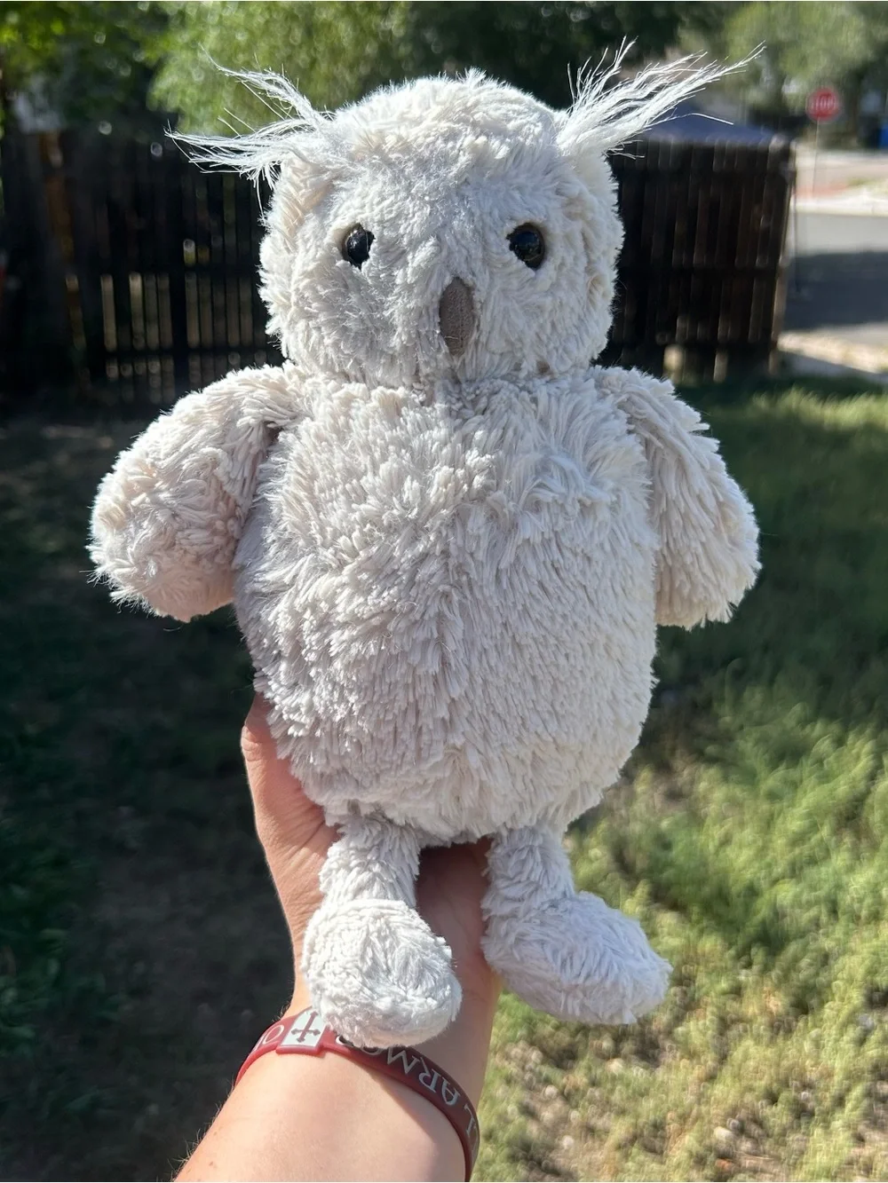 Jellycat Retired Original Bashful Owl Plush Woodland Medium 8”